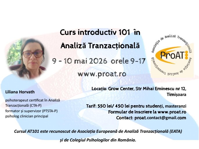 Curs Introductiv 101, 9-10 mai 2026
